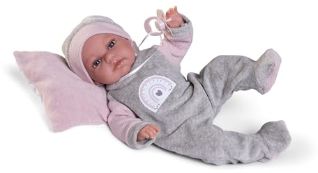 Antonio Juan Puppen | Baby Toneta Posturitas mit Bett | beweglicher Körper 34 cm | Ref. 70363 - Kollektion 2024