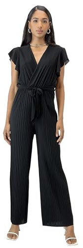 Elara Damen Jumpsuit V-Schnitt 1249 Black
