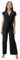 Elara Damen Jumpsuit V-Schnitt 1249 Black