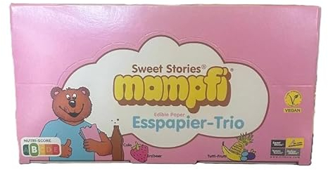 1 Box Mampfi Esspapier-Trio a 290g + Space Keks gratis a 45 g von Onlineshop Bormann
