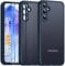 COPIKE Cover Opaca per Samsung Galaxy A55 5G con 2 Pezzi Vetro Temperato, Custodia Protezione Fotocamera Antiurto Posteriore Glassata Traslucida Anti-Impronte (Blu)