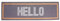 Large Embossed and Printed Coir Door Mat 40 x 125 cm Extra Long Heavy-Duty Hallway Entrance Runner Non-Slip Eco-Friendly Coconut Fibre for Indoor Outdoor Use [Hello]