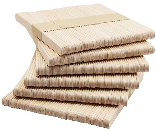 300 Stück multifunktionale Bastelhölzer - Spatel und Stäbchen für DIY Handwerk
