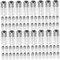 HAPINARY 80 Stk Reisemedizinflasche Mini-wärmflasche Sprühflasche Pillenbehälterflaschen Reise-toilettenartikel Mini-kühlschrank-wasserflaschen Reisebehälter Tropfer Spender Silver Plastik