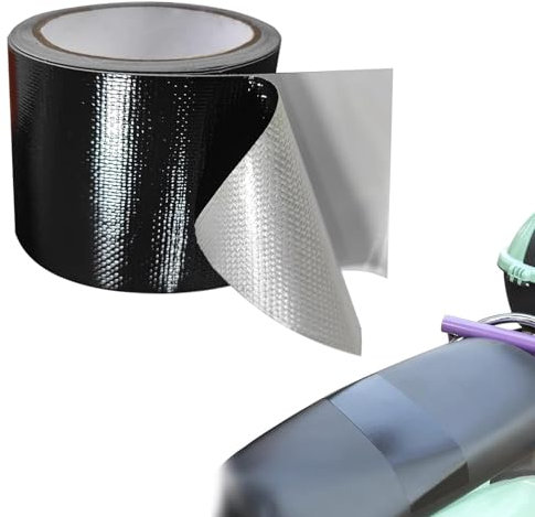 Polartreehome Planen Reparaturband, 5cm x 10m Wasserdichtes Planenband, Zelt Reparatur Klebeband, LKW-Plane Spezialband, Markisen Reparatur Klebeband für Pool, Dachrinne, Schlauchboot, Stark Klebrig