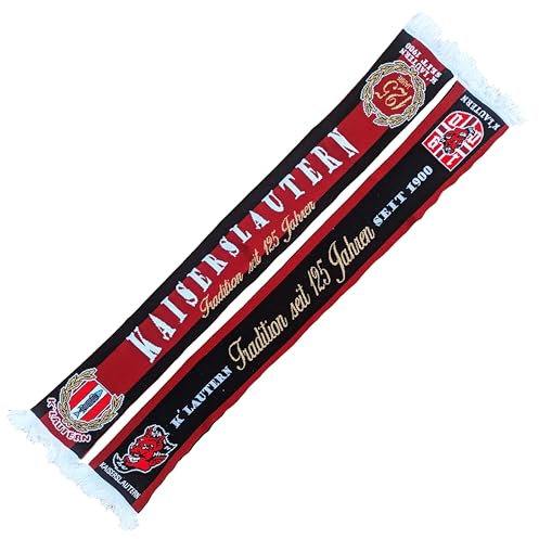 Generisch Kaiserslautern Jubiläums-Schal -125 JAHRE TRADITION- (Strickschal; Extra weiche Qualität)