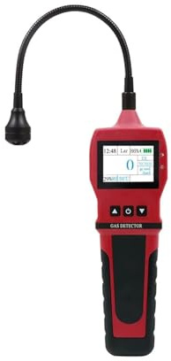 KONGMM Air Quality Detector, Portable Industrial Gas Leak Detector Combustible Gas LPG/CH4/Natural/coal 2 In 1 Refrigerant Leak Detector Freon Gas for Home Office School(Freon and EX gas)