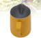 Milk Frothing Pitcher, Stainless Steel Milk Steaming Pitcher, Milk Frother Cup with Measurement Marks, Yellow (500ML)
