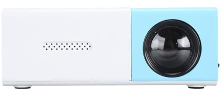 Mini Projecteur, Projecteur Portable USB 1080p FHD avec Conférences en Haut-Parleur, Télécommande, Projecteur de Film pour Smartphone TV Stick/HDMI/USB (Prise UE)