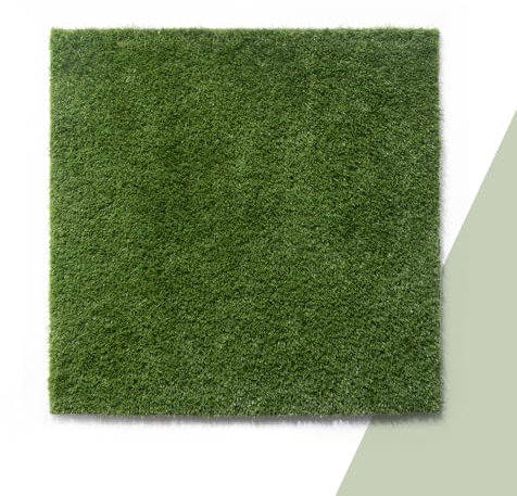 TT Home Kunstrasen Outdoor Teppich Wetterfest Balkon Bodenbelag Terrasse Rasenteppich Indoor Waschbar Natürlich Weich Natur, Farbe:Grün, Größe:100x100 cm