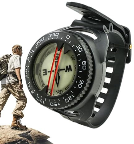 Bussola Subacquea,Navigazione Subacquea di Precisione - Bussola Portatile Luminosa Precisa Per Escursionismo, Kayak, Orienteering, Immersioni E Sopravvivenza