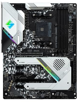 Scheda Madre Carte mère Fit for ASROCK X570 Steel Legend AM4 Compatible avec Ryzen 5800X3D 9 5900X 5600X 5700G CPU DDR4 4666+(OC) M.2 ATX