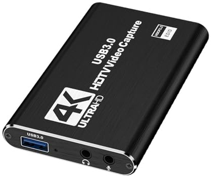 USB Captures Card 1080P High Resolution Device for Cameras Monitors Streaming Podcasting Video Editing on PC DSLR Camera Video Seize Card
