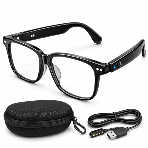 Vyzio AISENSE Intelligente AI-Brille mit Echtzeitübersetzung, photochrome Linsen, PC, Bluetooth, IPX5