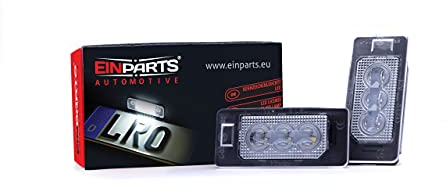 EinParts Kennzeichenbeleuchtung EP100OE Canbus 6000K für 1er E82 E88 3er E90 E91 E92 E93 F30 F31 F34 4er F32 F33 5er E39 E60 E61 F10 F11 X1 E84 X3 F25 X5 E70 F15 X6 E71 E72 Z4 E85/E86 2 Stücke
