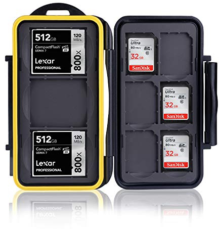 Ares Foto® MC-SD6CF3 Speicherkarten Schutzbox • Memory Card Case • Card Safe • Tasche • Etui • Aufbewahrung & Transport für 3 CF (Compact Flash) und 6 SD Karten
