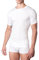 marcLuis - Mezza Manica Girocollo, Filo di Scozia, Makò Ritorto, Uomo, Bianco, Senza Cuciture Laterali, Prodotto Italiano (Confezione da 3 Pezzi), XXXL