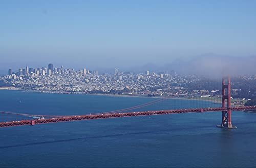 HANSEPUZZLE 38583 - Golden Gate Bridge Puzzle 500 Teile | Reisen Puzzle mit hochwertiger Puzzle Aufbewahrung: Kartonbox und wiederverschließbarem Beutel | Puzzle-Maße: 46 x 30 cm
