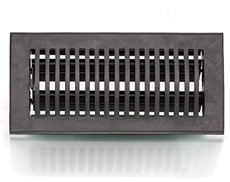 Antikas - Grille d'aération noire, grille d'aération pour four, grille de cheminée réglable.