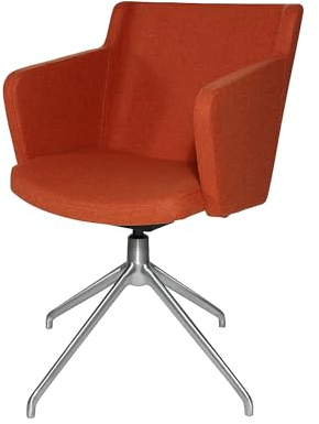 TOPSTAR | Besuchersessel SFH | 3D-Sitzgelenk und Aluminium-Fußkreuz | orange