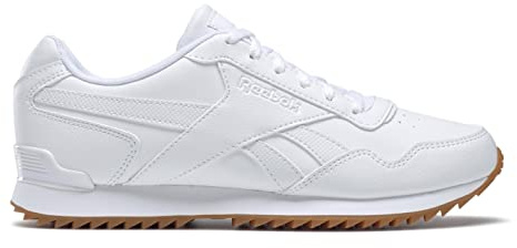 Reebok Royal Glide Rip Women's Mem Tech Ortholite Lace Sneakr Trainers (White, UK 7)