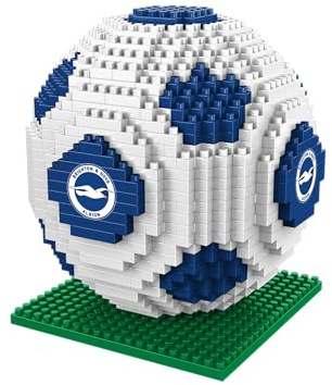 FOCO BRXLZ Brighton & Hove Albion FC Football Premier League Championship Logo Team Building Set 3D Construction Toy