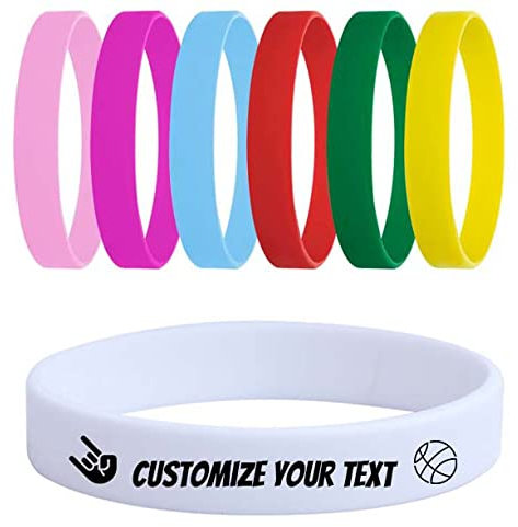 Temeite, cinturino in gomma ecologico, adatto a tutte le età, braccialetto in silicone arcobaleno, braccialetto personalizzato