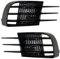 Asudaro 1Paar Auto Nebelscheinwerfer Abdeckung ABS Auto Frontstoßstange Nebelscheinwerfer Grill Untere Seite Nebelscheinwerfer Grill Trim Abdeckrahmen Kompatibel mit G-o-l-f 6 MK6 VI GTI R R20,Schwarz