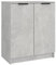 vidaXL Schuhschrank Schuhregal Schuhablage Schuhständer Schuhaufbewahrung Schuhtruhe Schuhorganizer Flurschrank Betongrau 59x35x70cm Holzwerkstoff