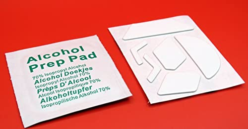 1 Set Gleitpad WEIß passend für Logitech G900 Gaming-Maus, PTFE Ersatz-Füße, Glides/Mausgleiter, Skates, Selbstklebend
