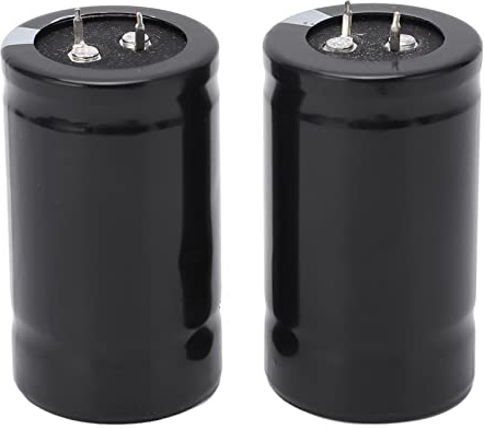 Superkondensator, 2 Stück 2,7 V 500 F Kondensator Superkondensator Gleichrichterkondensator Energiespeichergleichrichter Zubehör, Fahrzeugverstärkerkondensatoren
