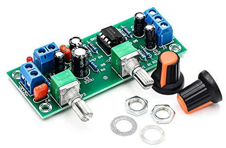 RAKSTORE High-Precision Single Power Supply Low Pass Filter Board Subwoofer Preamp Board DC 10-24V 22Hz-300Hz