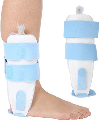 ANKROYU Chevillère à Air et Mousse, Bandage Aircast Réglable pour Cheville, Attelle Gonflable, Ceinture de Protection pour Étirements et Entorses