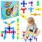 Joycabin 76 Stück Saugnapf Spielzeug, Badewannenspielzeug, Montessori Spielzeug ab 3 4 5 6 7 Jahre, Autismus Sensorik Weiche Silikonbausteine Saugspielzeug für Kinder Baby Pädagogisches Spielzeug