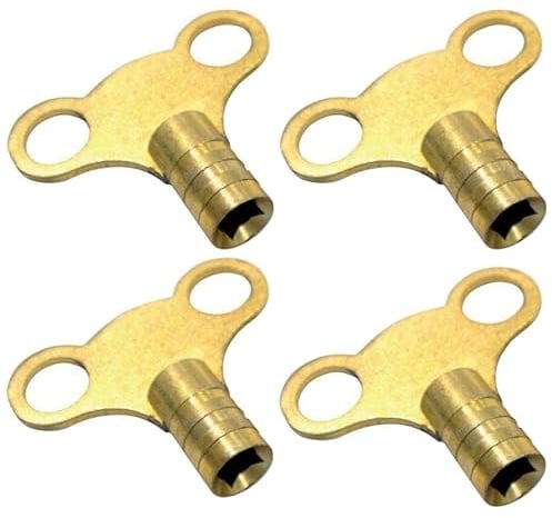 fiXte® Radiator Plumbing Bleed Bleeding Key Keys Solid Brass Vent Venting Air Valve