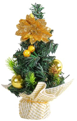 Tisch dekorierter Weihnachtsbaum, warmer und festlicher Weihnachtstisch dekorierter Baum, langlebiger Tisch-Weihnachtsbaum klein, charmanter Tisch-Weihnachtsbaum klein, Urlaub Esszimmer Dekor Baum für