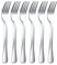 LIDOUK Lot de 6 fourchettes de table en acier inoxydable