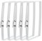 uxcell Rectangular Hose Clamps, 6 x 3 304 Stainless Steel Square Duct Pipe Clamp for Ducting, Securing Hose, Cable and Bridge Project Application, Pack of 5