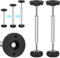 2 varillas de soporte telescópicas, 24-37 cm, ajustables, de acero inoxidable, patas plegables de escritorio, cocina, encimera, altillo, barra de soporte de armario, 300 kg de capacidad de peso para