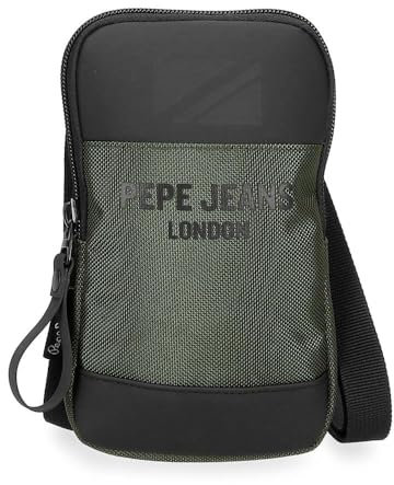 Pepe Jeans Bromley Kleine Umhängetasche Grün 10,5 x 18 x 2 cm Polyester, grün, Talla única, Kleine Umhängetasche