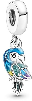 Rimgoris 925 Sterling Silber Charm für Frauen Armbänder Halskette Papagei Tier Dangle Charm Geschenk
