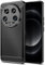 Qiinogow Cover Compatibile con Xiaomi 14 Ultra, Custodia per Telefono Slim Fit con Antiurto, Anti-Graffio, Case Protettiva in Gomma TPU in Fibra di Carbonio, Nero