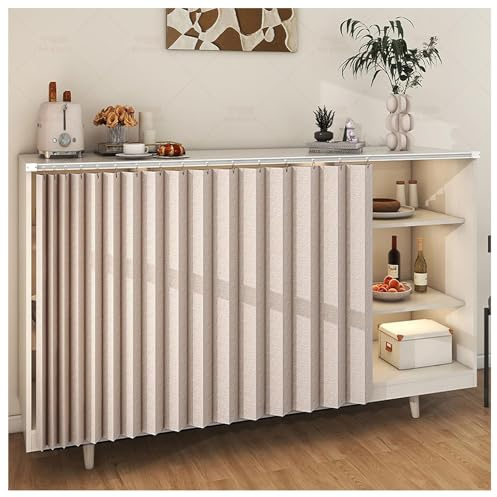 BLUEZY Schrankvorhänge Für Küche, Kleiderschrank, Badezimmer, Staubdichter Vorhang Für Regale, Wandpaneele, Regal Vorhang, Coffee Shop Vorhang, Schrank Schatten Vorhang C,W100x H70cm