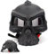 YIYHFKM Halbschalenhelm Mit ECE Genehmigt - Totenkopf-Kappe, Brain-Cap, Motorrad Half Helm für Roller, Scooter, Jet - Retro-Stil für Erwachsene, Herren, Damen - 57-62CM