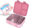 Jarlson® Brotdose Kinder mit Fächern | NUR HANDWÄSCHE | Lunchbox BPA frei | Bento Box auslaufsicher | Jausenbox für Kindergarten und Schule |1000 ml (Einhorn Rosa, MILI (3 Fächer - leichtgewicht)