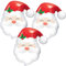 Folienballon Weihnachtsmann, 3pcs Weihnachtsmann Luftballon, Weihnachtsmann Ballon, Weihnachten Deko Ballon, Weihnachten Ballon, Weihnachts-Neujahrs-Party-Ballon-Dekoration