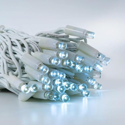 HAND - Luci Di Natale da Esterno Professionali a Risparmio Energetico e Alta Impermeabilità - Luminarie Natalizie da Esterno (Bianco Freddo, 30.0, Metri)