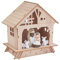 VBS Holz-Steckmotiv Krippe mit Figuren 16 Teile Holz-Deko Weihnachten Steckfigur Krippe weihnachtliche Dekoration