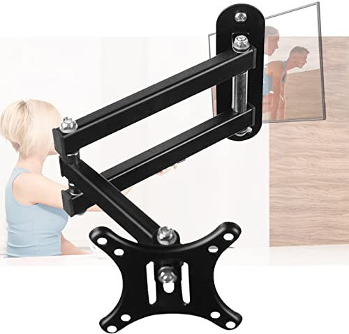 OLLREUWYHD TV-Wandhalterung speziell für den Einsatz im Wohnmobil, Einzelarm, neig- und schwenkbar, max. 27 Zoll, Tragkraft 22 Pfund, VESA 100 x 100 mm