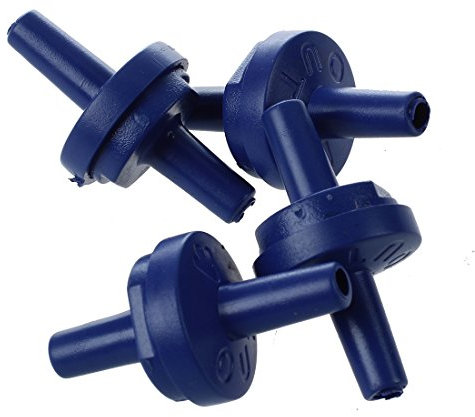 PPcdfre Lot de 4 clapets anti-retour unidirectionnels en plastique rigide de 3 mm de diamètre intérieur Bleu foncé